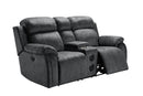 New Classic Furniture Tango Console Loveseat with Speaker in Shadow