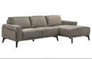 New Classic Lucca Sectional Sofa w/ LAF Loveseat in Slate Gray