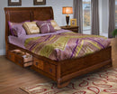 New Classic Sheridan California King Storage Bed in Burnished Cherry