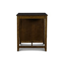 GIA 30" COUNTER TABLE W/2 CHAIRS & STG SHELF-BROWN