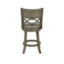MANCHESTER 24" COUNTER STOOL-ANT GRAY W/FABRIC SEAT