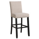 CRISPIN NATURAL BEIGE BAR CHAIR- (2/ Ctn)