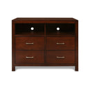 KENSINGTON MEDIA CHEST- BURNISHED CHERRY