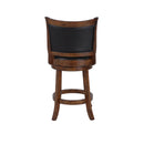BRISTOL 24" COUNTER STOOL-DK BROWN W/PU SEAT