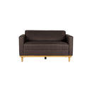 AIDEN LOVESEAT W/2 THROW PILLOWS-CHOCOLATE