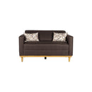 AIDEN LOVESEAT W/2 THROW PILLOWS-CHOCOLATE