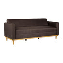 AIDEN SOFA W/3 THROW PILLOWS-CHOCOLATE
