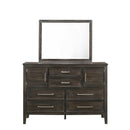 ANDOVER 60" DRESSER W/DOORS-NUTMEG