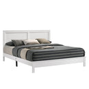 ARIES 6/6 EK PANEL BED-HB/FB/RAILS-WHITE