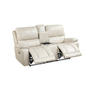 CICERO CONSOLE LOVESEAT W/ PWR FR & HR-CREAM