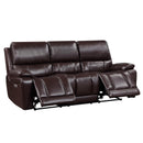 CICERO RECLINING SOFA-BROWN