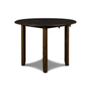 GIA 42" DINING DROP LEAF TABLE W/2 CHAIRS-BROWN