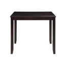 GIA 5PC 42" SQUARE COUNTER TABLE & 4 CHAIRS-EBONY