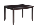 GIA 5PC 48" RECT. DINING TABLE & 4 CHAIRS-EBONY