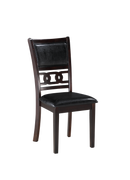 GIA 5PC 48" RECT. DINING TABLE & 4 CHAIRS-EBONY