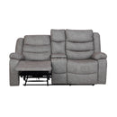 GRANADA CONSOLE LOVESEAT W/PWR FR-GRAY