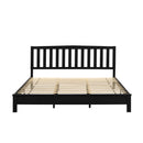 LEO 6/6 EK SLAT BED-HB/FB/RAILS-BLACK