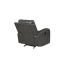 LINTON LEATHER GLIDER RECLINER W/ PWR FR-GRAY