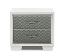 LUXOR NIGHTSTAND-WHITE