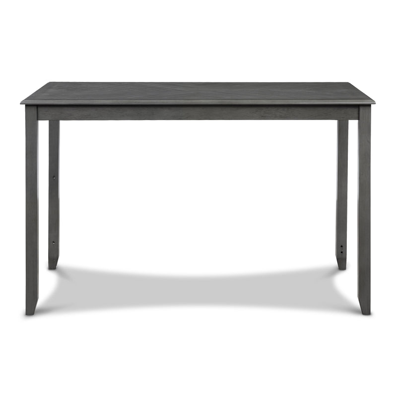 AMY  60" COUNTER TABLE+CHAIRS W/STG  (5 PCS)  -GRAY