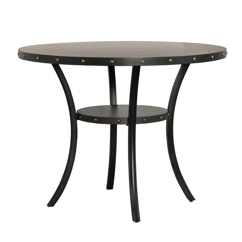 CRISPIN 48" ROUND COUNTER TABLE-GRAY