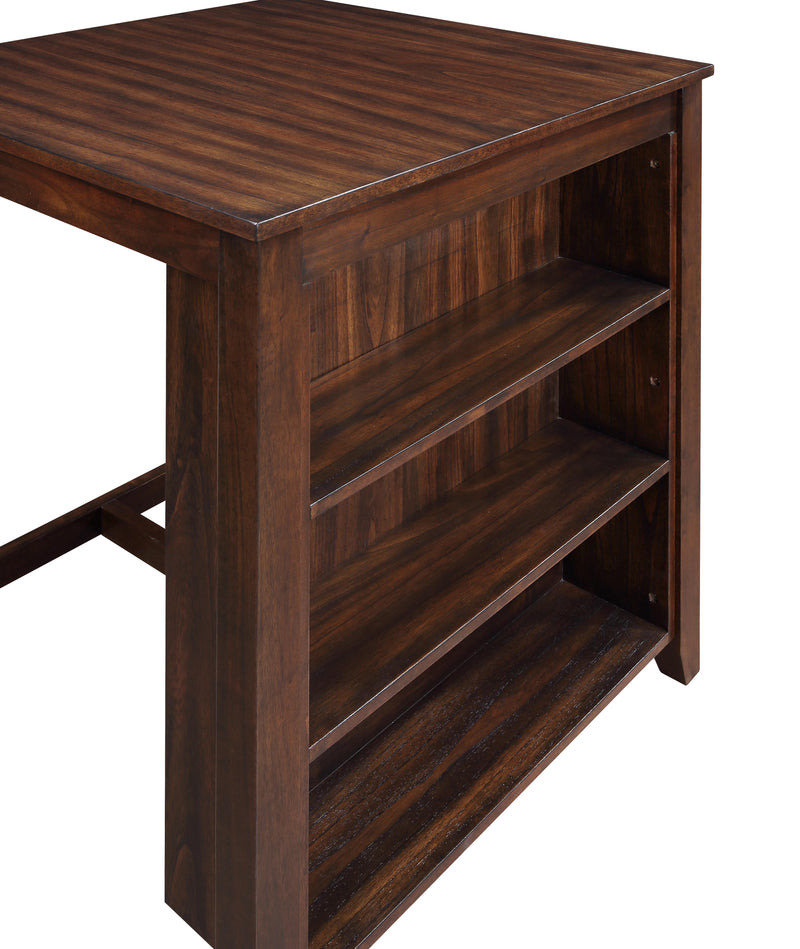 GIA 30" COUNTER TABLE W/2 CHAIRS & STG SHELF-CHERRY
