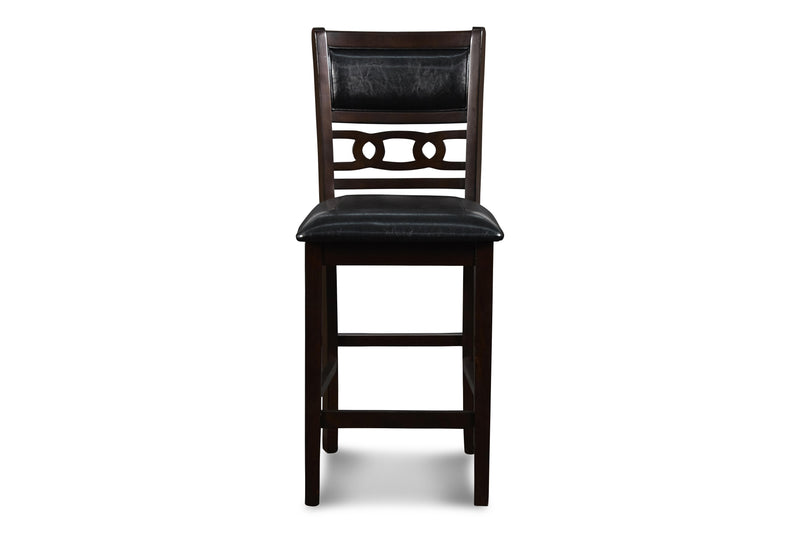 GIA 42" COUNTER DROP LEAF TABLE W/2 CHAIRS-EBONY