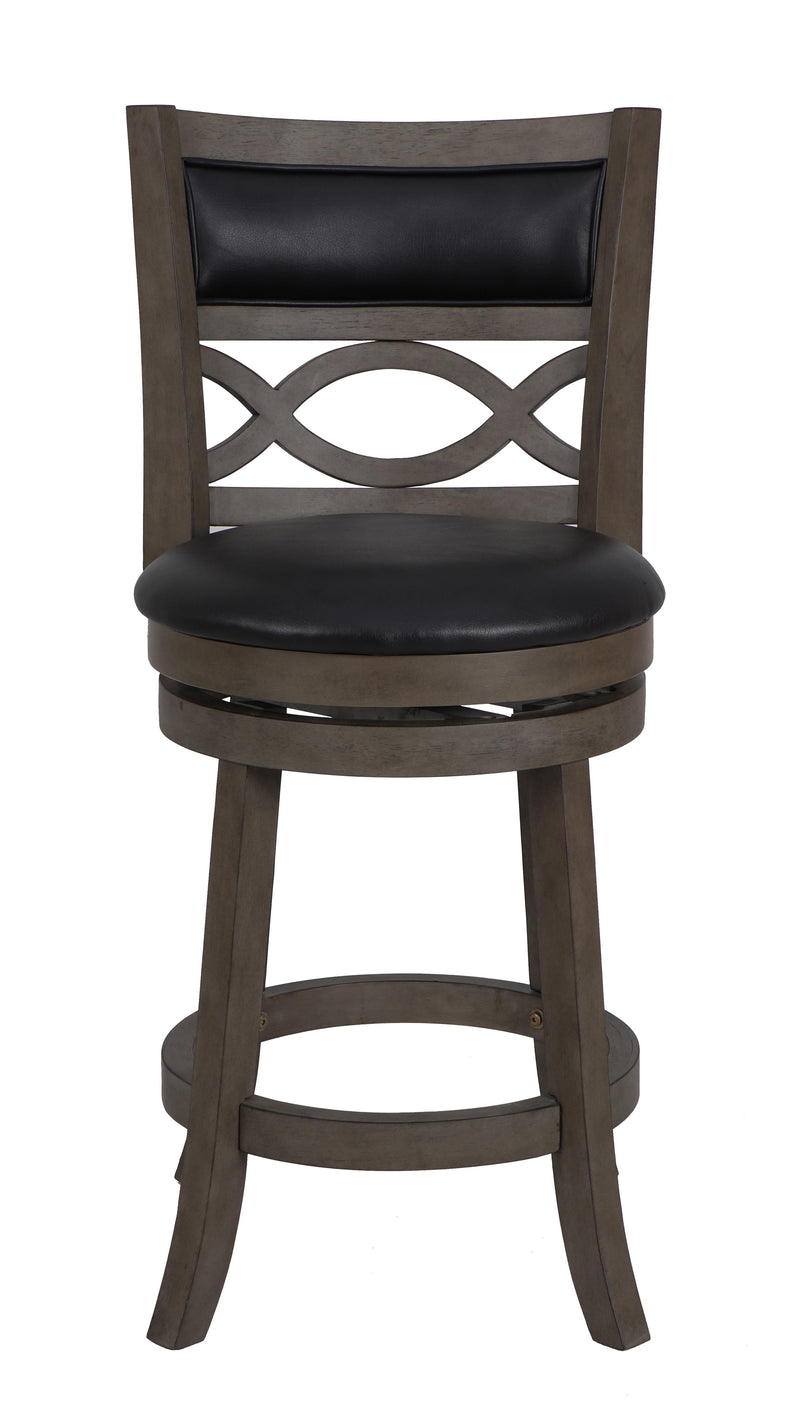 MANCHESTER 24" COUNTER STOOL-ANT GRAY W/PU SEAT