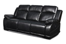 VEGA DUAL RECLINER SOFA - PREMIER BLACK