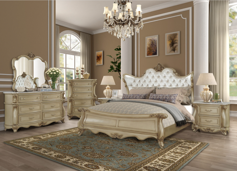 New Classic Monique Bed in Champagne