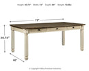 Bolanburg - Beige - Rectangular Dining Room Table