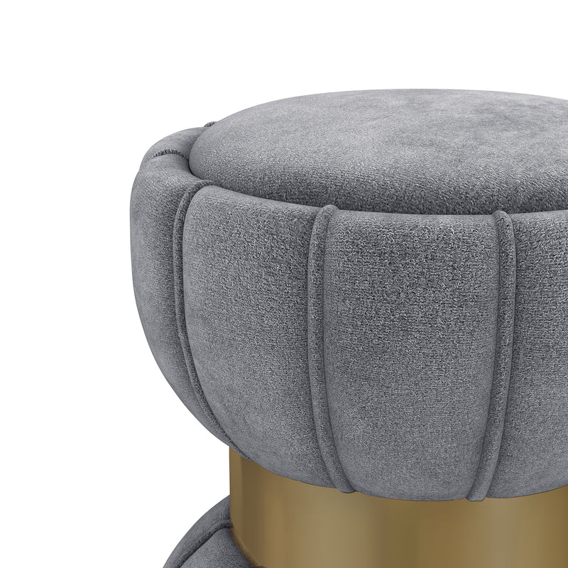 Sora - Round Upholstered Ottoman