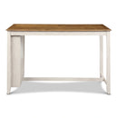 AMY 60" COUNTER TABLE+CHAIRS W/STG (5 PC) -2 TONE BISQUE