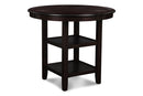 GIA ROUND COUNTER DINING 5 PC SET-EBONY
