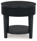 Marstream - Black - Round End Table
