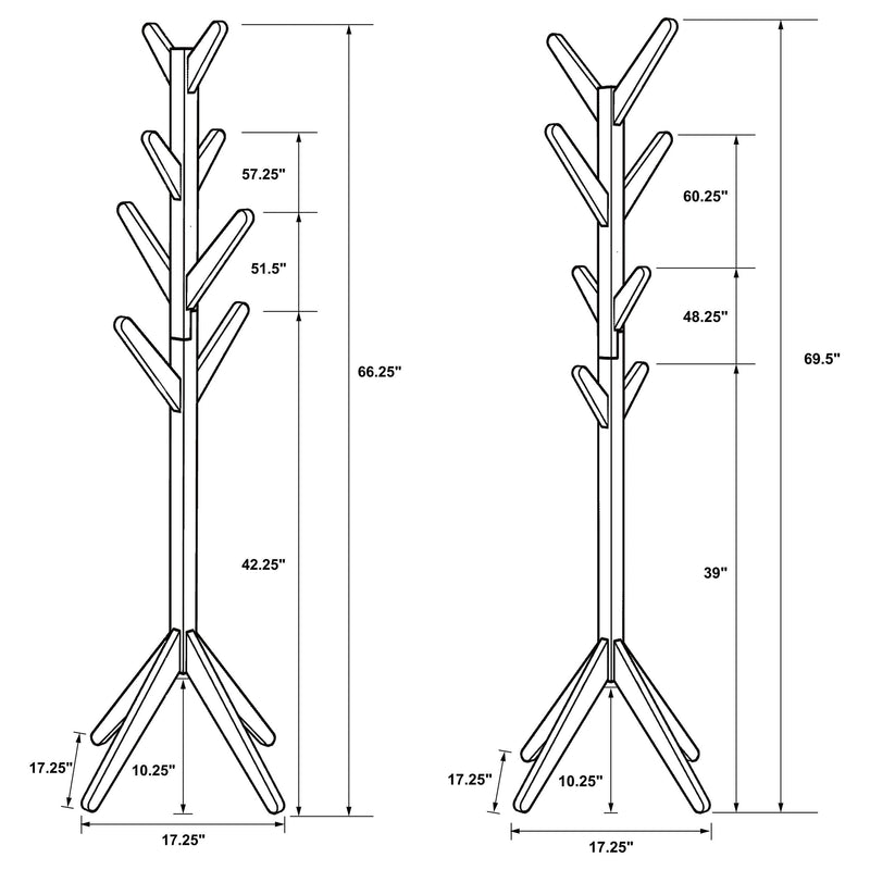 Margaret - Solid Wood Coat Rack Clothing Hanger