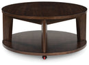 Korestone 2 - Dark Brown - Round Cocktail Table