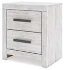 Cayboni - Whitewash - Two Drawer Night Stand
