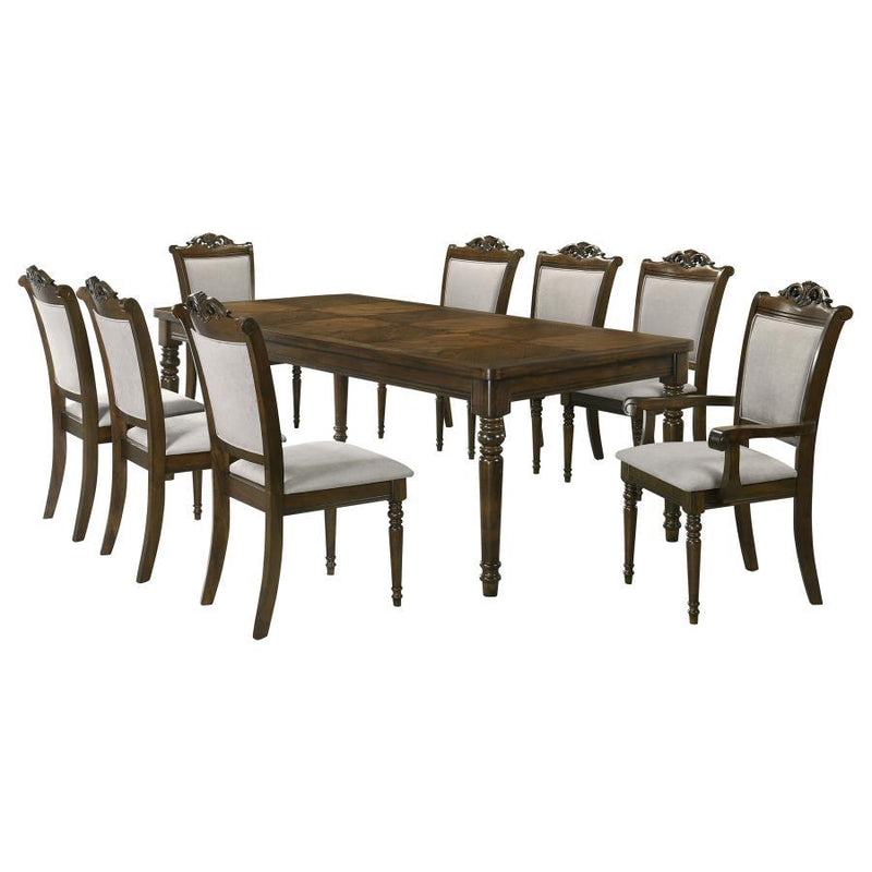 Willowbrook - 9 Piece Rectangular Dining Table Set - Chestnut