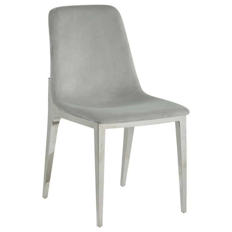 Irene - Upholstered Dining Side Chair (Set of 4) - Light Gray