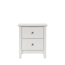 ZODIAC 2 DRAWER NIGHTSTAND-WHITE