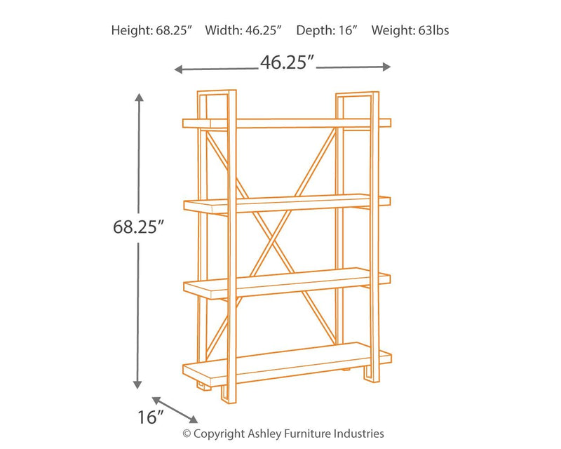 Forestmin - Brown / Black - Bookcase