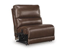 Silverbrooke Reclining Sectional with Double Chaise and Storage Consoles