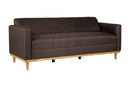 AIDEN SOFA W/3 THROW PILLOWS-CHOCOLATE