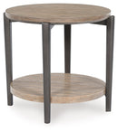 Dyonton - Light Grayish Brown - Round End Table