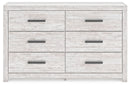 Cayboni - Whitewash - Six Drawer Dresser