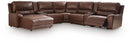 Silverbrooke Reclining Sectional with Chaise and Storage Consoles