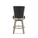 BERKELY 24" SWIVEL COUNTER STOOL-BLK/PLATINUM