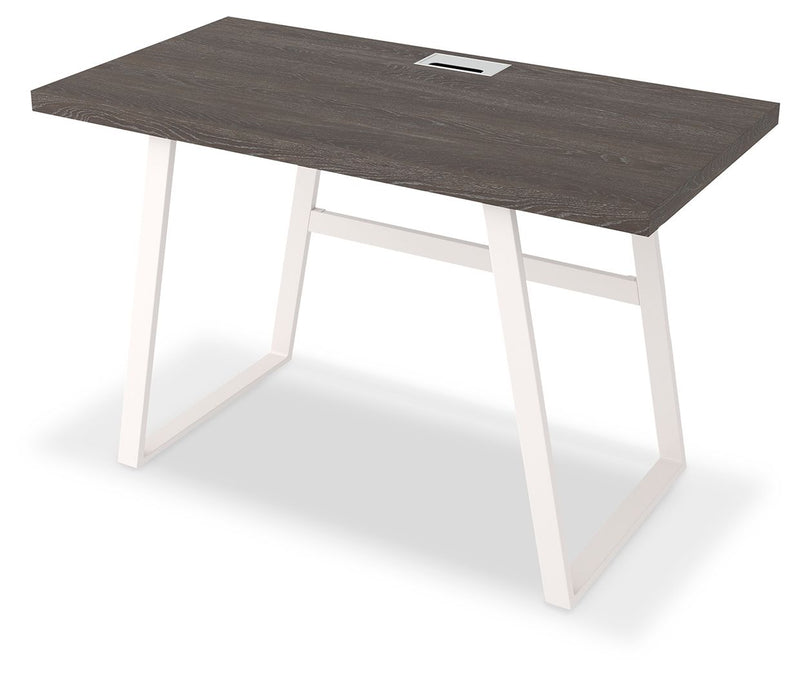 Dorrinson - White / Black / Gray - Home Office Desk