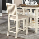 New Classic Furniture Prairie Point Counter Height Chair in White (Set of 2)
